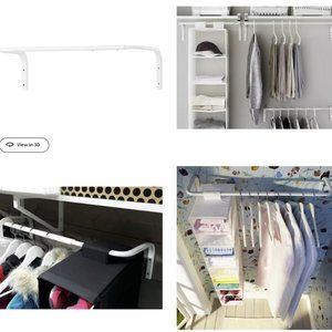 New Ikea metal clothes bar
